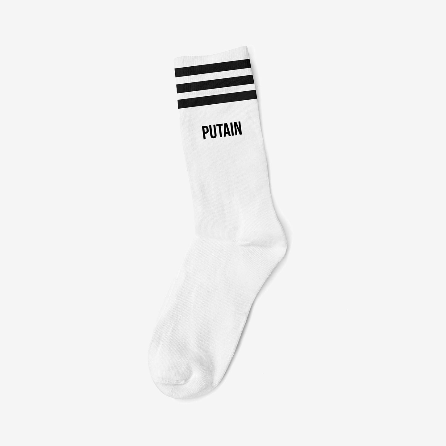 PUTAIN BLACK - WHITE SOCKS
