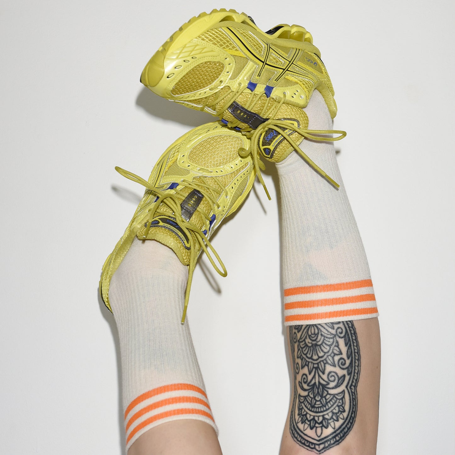 CLASSIC SOCKS ORANGE - OFF WHITE