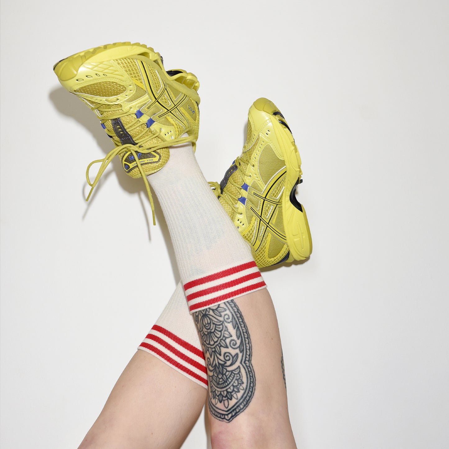 CLASSIC SOCKS RED - OFF WHITE