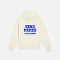 HOODIE SEND MEMES BLUE - NATURAL