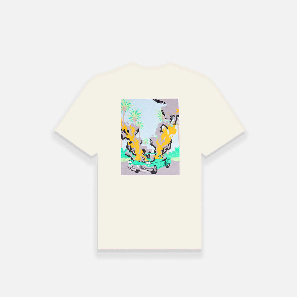 T-SHIRT BURN IN PARADISE - NATURAL