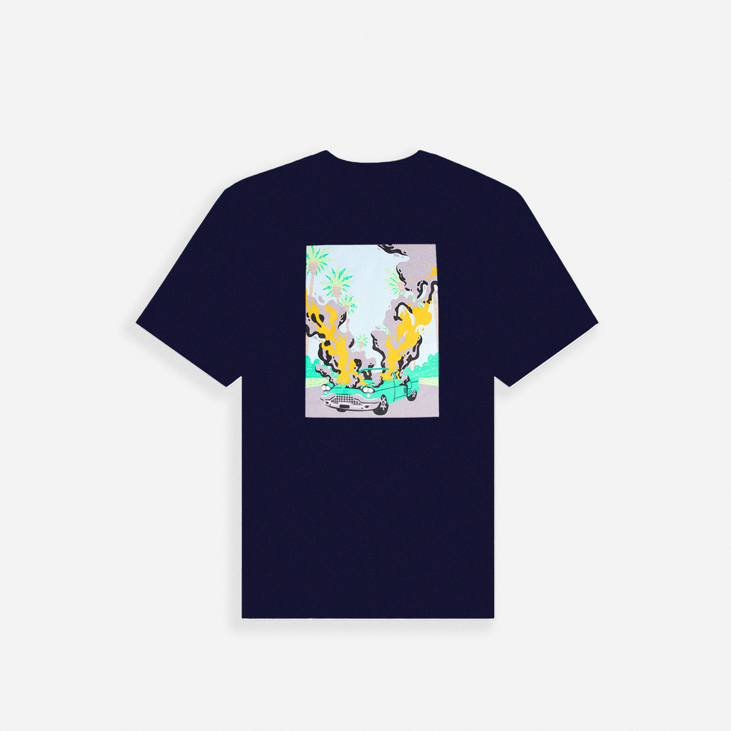 BURN IN PARADISE T-SHIRT - NAVY
