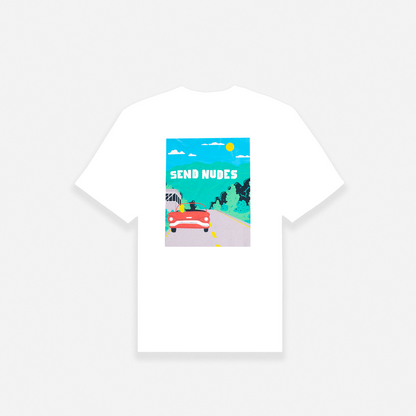 T-SHIRT SEND NUDES HILLS - WHITE