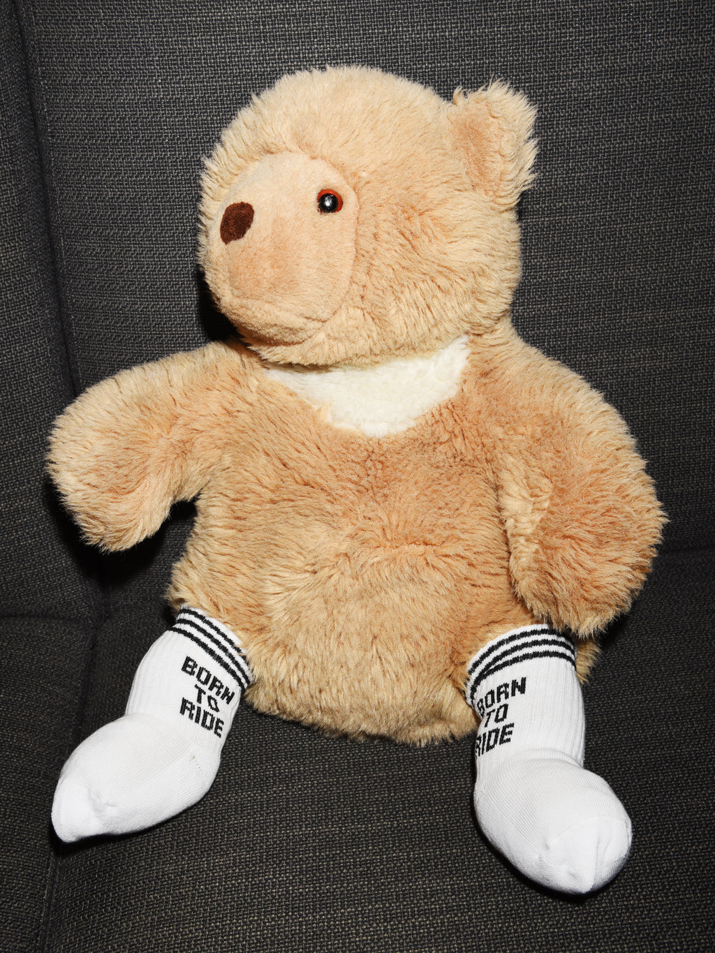 BORN TO RIDE BLACK - WHITE SOCKS