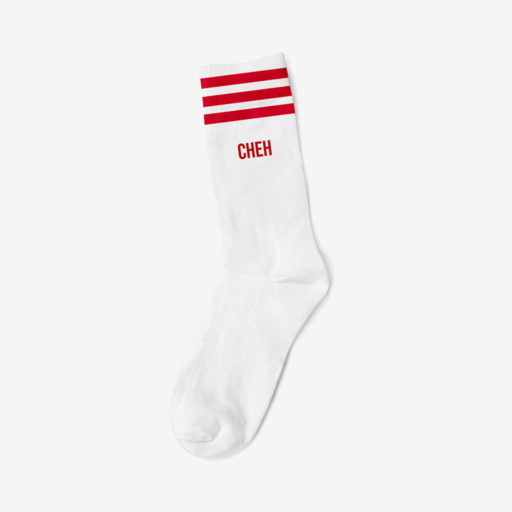 CHEH RED - WHITE SOCKS