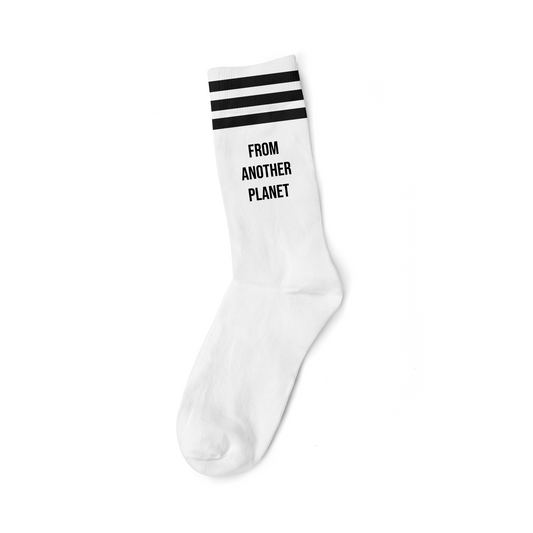 FROM ANOTHER PLANET BLACK - WHITE SOCKS