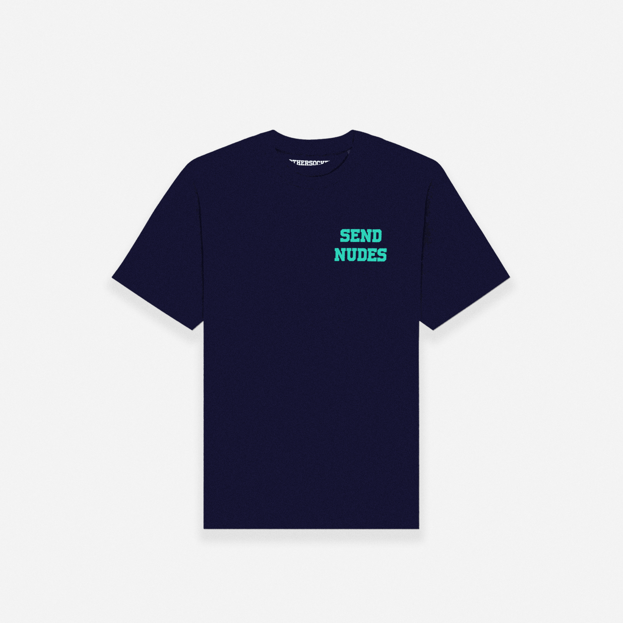 SEND NUDES HILLS T-SHIRT - NAVY