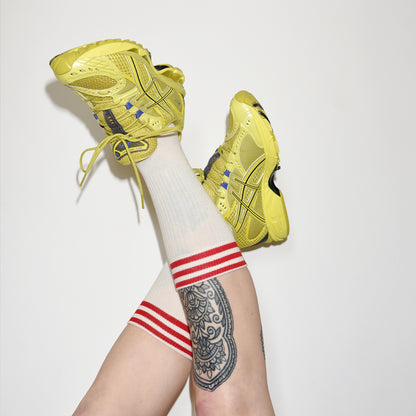 CLASSIC SOCKS RED - OFF WHITE