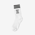 CRAZY SEXY BITCH BLACK - WHITE SOCKS