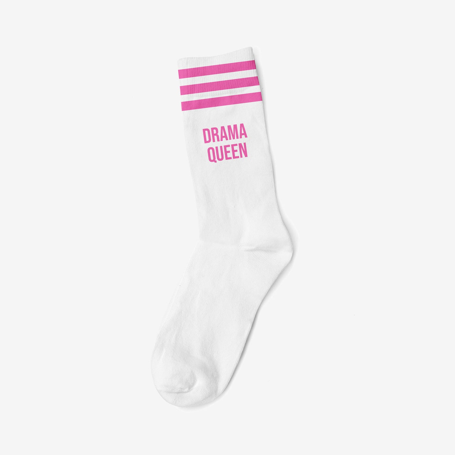 DRAMA QUEEN PINK - WHITE SOCKS