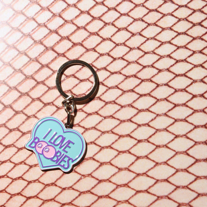 PORTE CLE - I LOVE BOOBIES