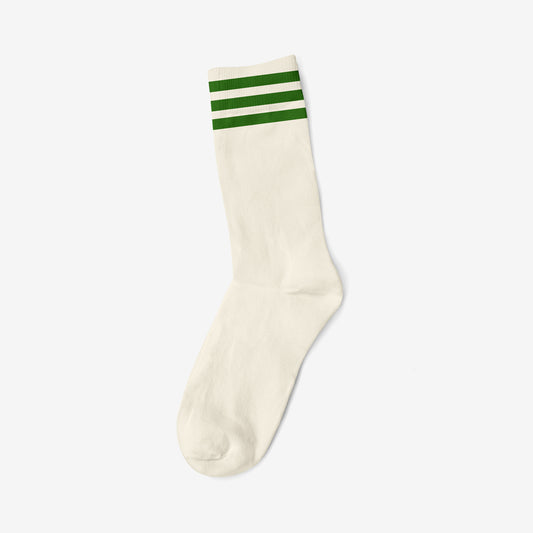 CLASSIC SOCKS GREEN - OFF WHITE
